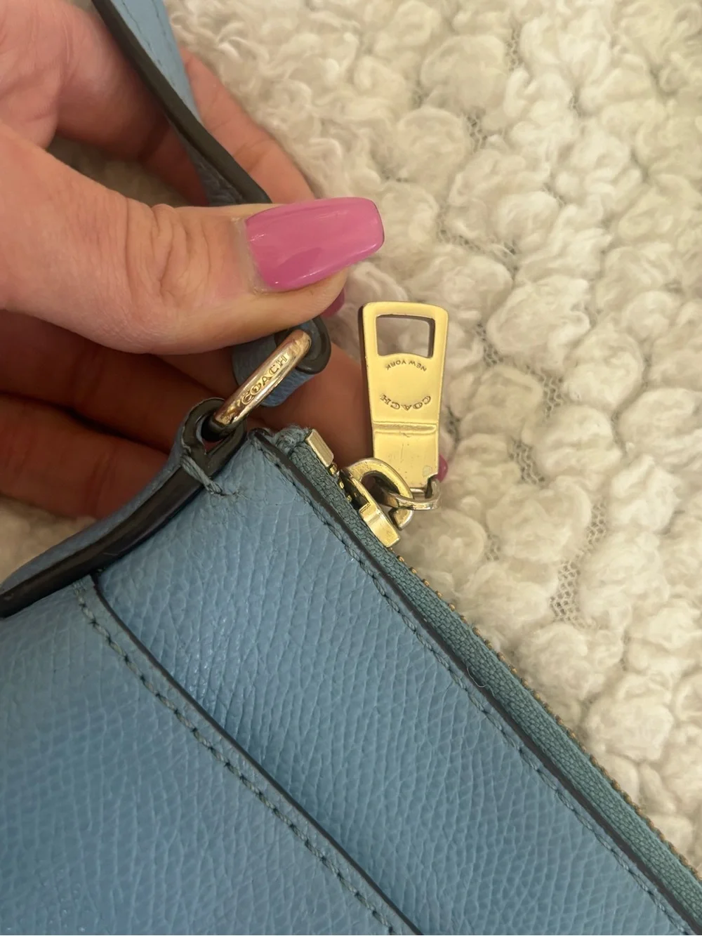 Authentic Coach Crossbody Bag w/ Authentic Repurposed Charms Keychains